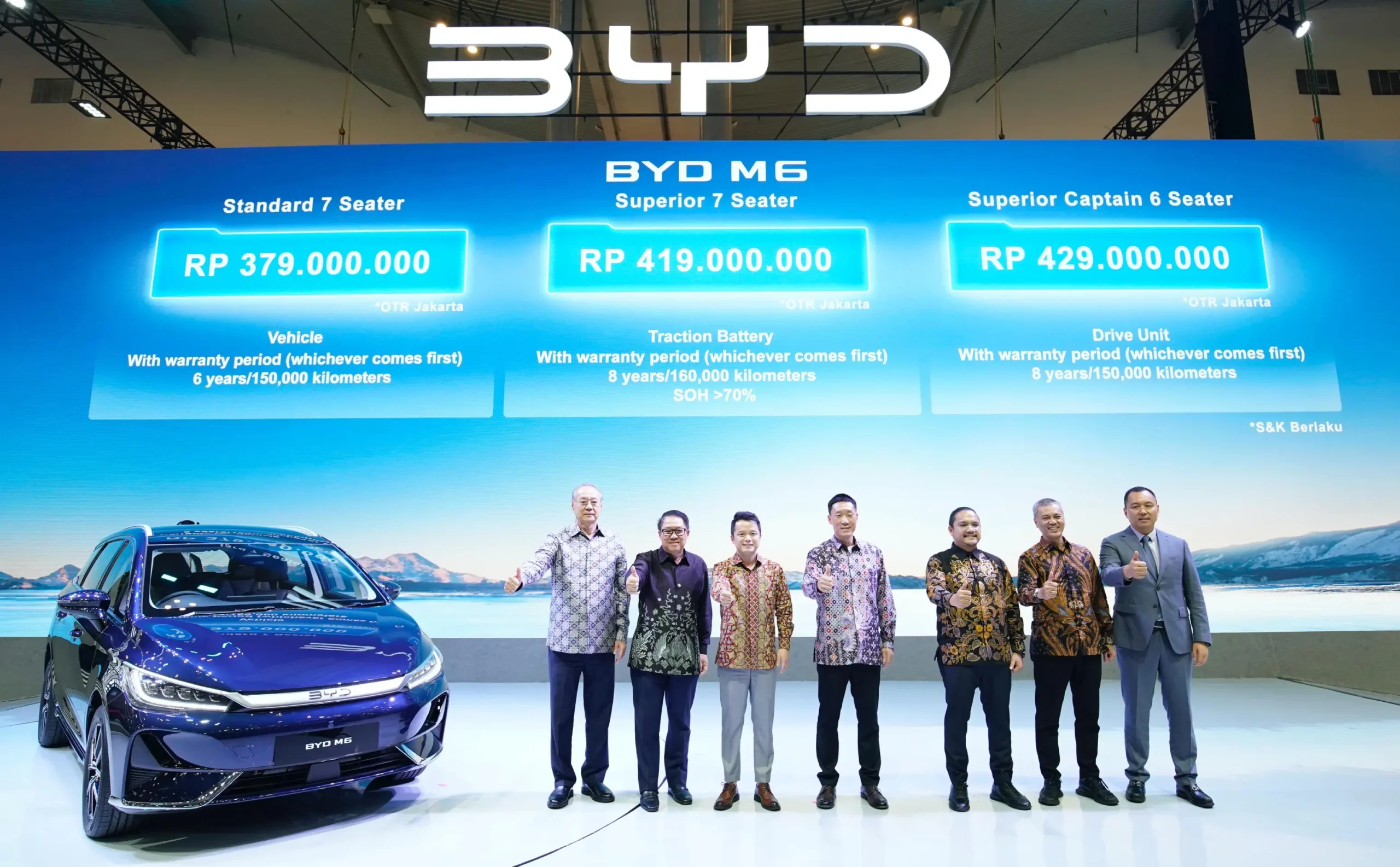 Perhelatan GIIAS 2024, BYD membawa MPV terbarunya M6.